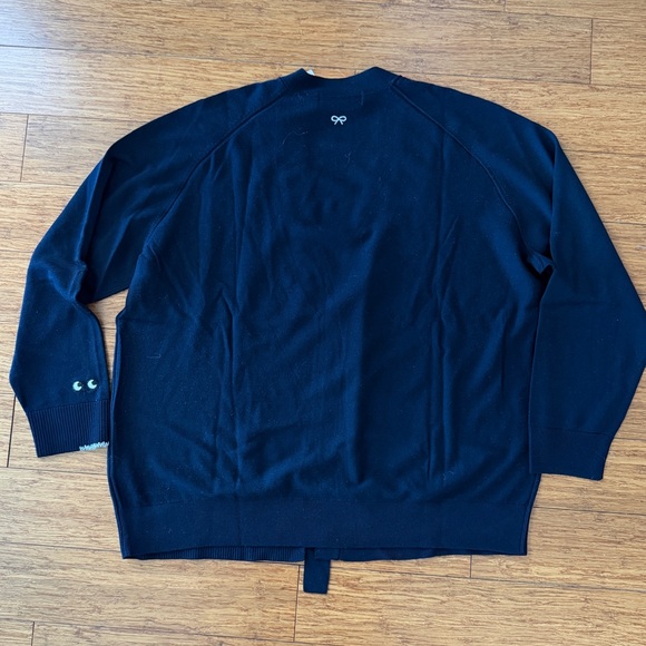 Uniqlo x Anya Hindmarch Navy Cardigan Women’s XL, Unisex Fit Small–Medium Men - Picture 2 of 5